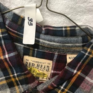 MENS SHIRT - XLT- RED HEAD - LS